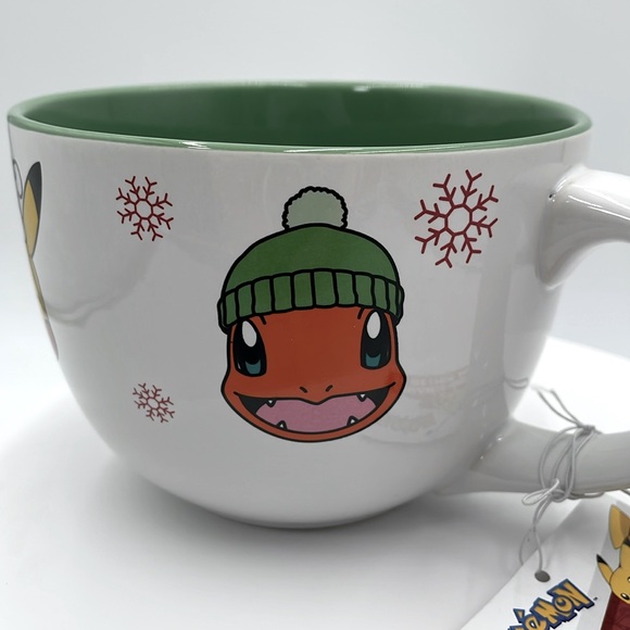 RESERVED FOR REIDAQ Pokémon Pikachu Starter 24 oz Ceramic Soup‎ Cereal Drink Mug - Picture 6 of 12